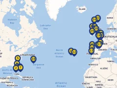 Mapa plavby